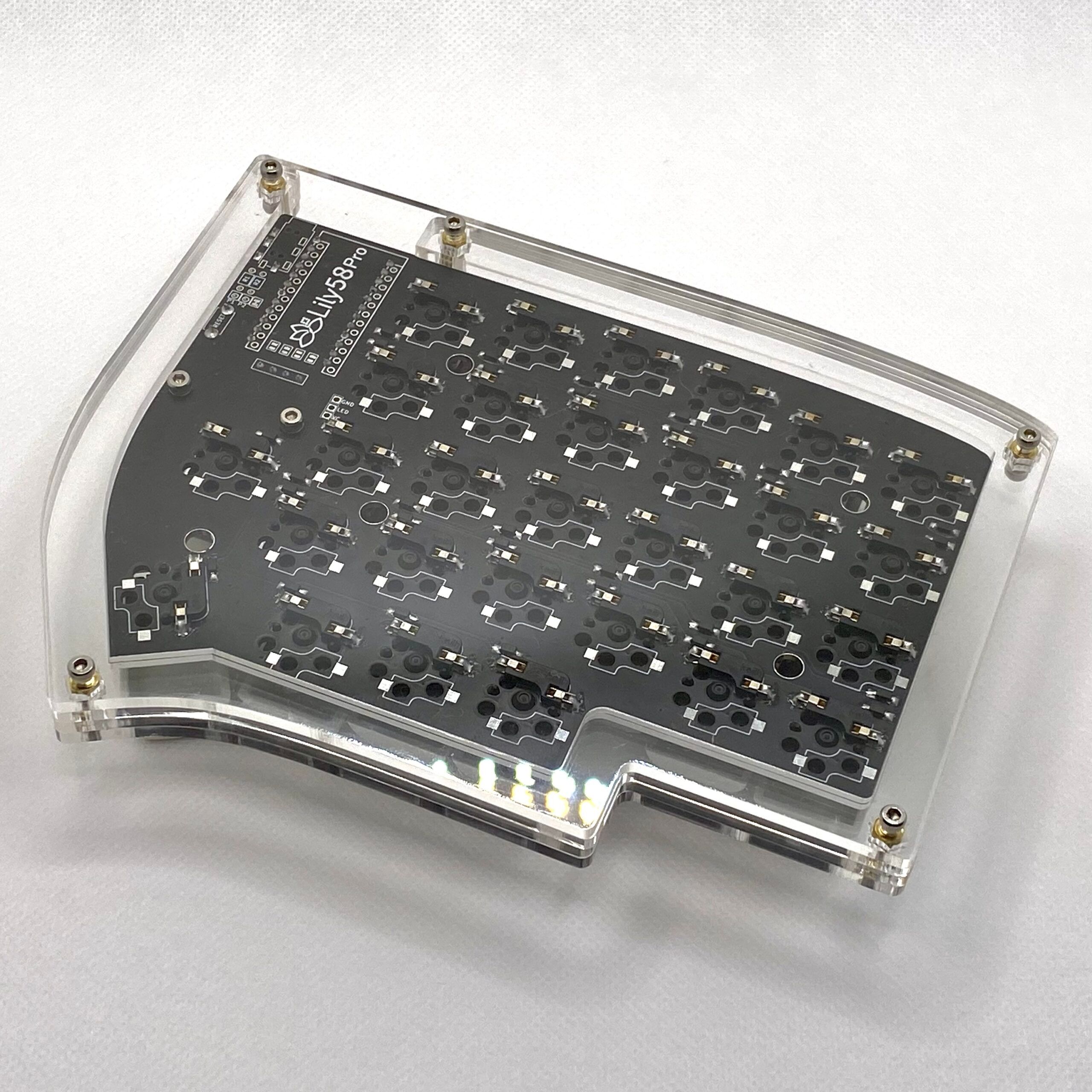 Lily58 Pro Stacked Acrylic Mid-Profile Case Kit - Image 8