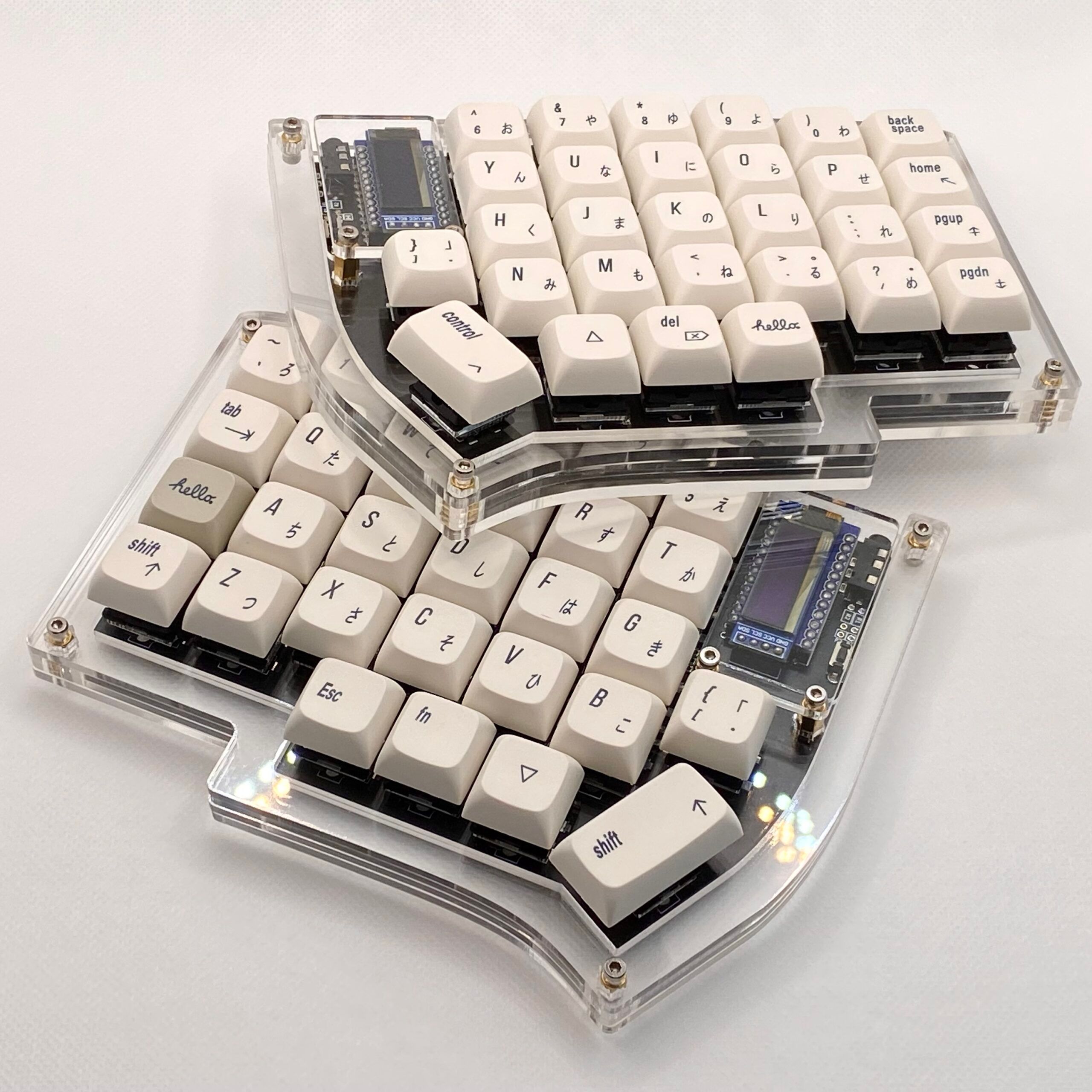 Lily58 Pro Stacked Acrylic Mid-Profile Case Kit - Image 6