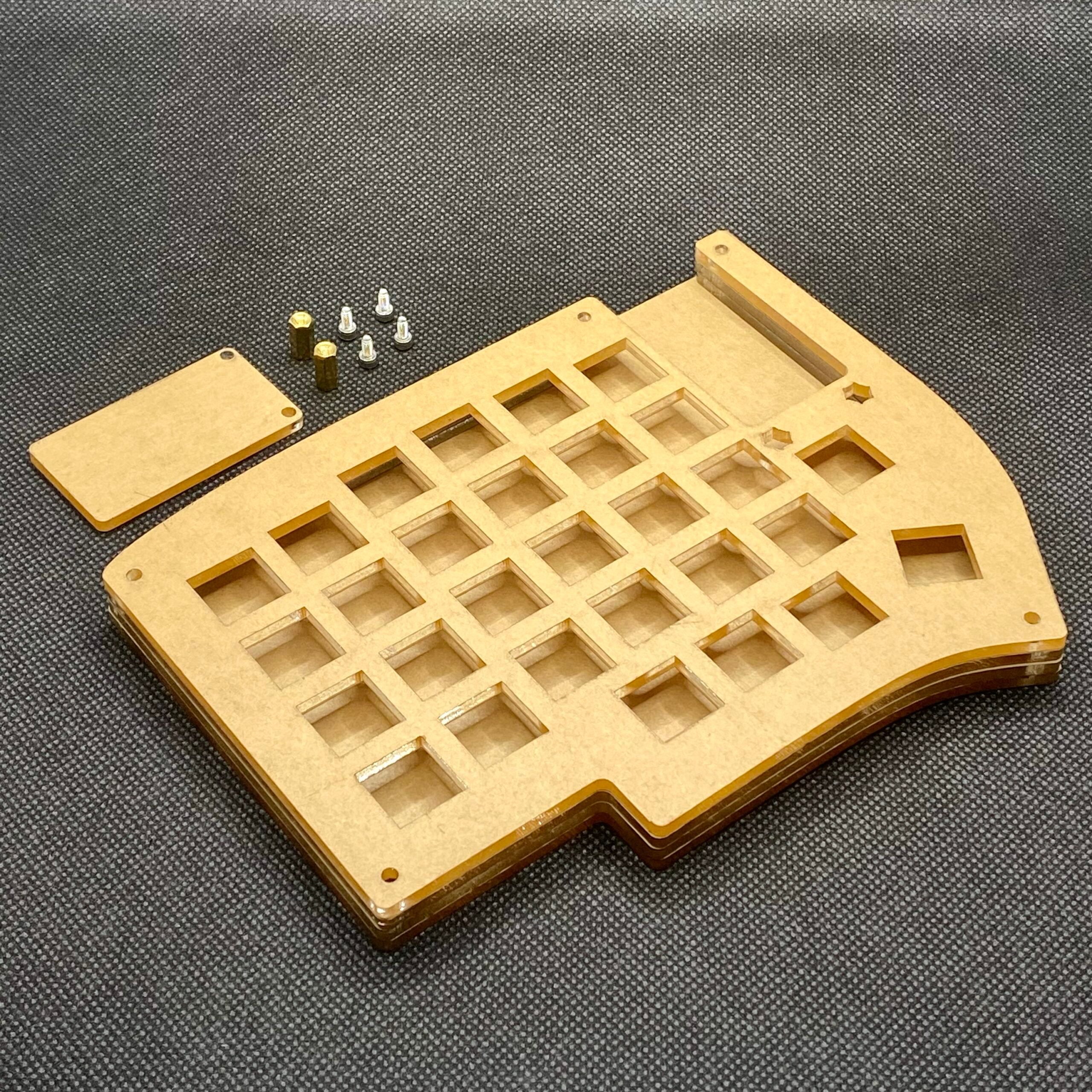 Lily58 Pro Stacked Acrylic Mid-Profile Case Kit - Image 2